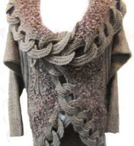 Macrame Chain Collar Sweater