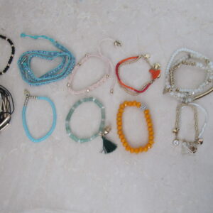 assorted bracelets