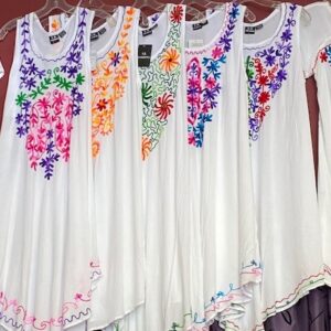 embroidered long dress