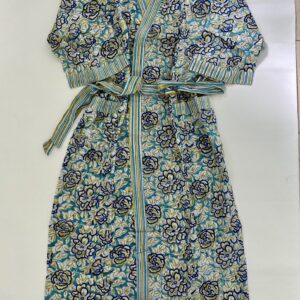 cotton floral robe