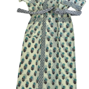 yellow floral robe