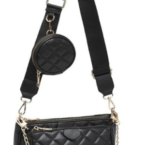 quilted handbag with snall kit